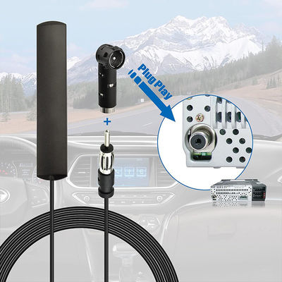 DIN Plug Adhesive Patch Otomobil Araç Gizli AM FM Radyo Anten Araç Kamyon Stereo Alıcı Baş Birimi