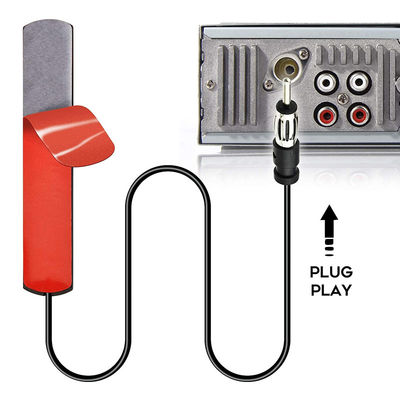 DIN Plug Adhesive Patch Otomobil Araç Gizli AM FM Radyo Anten Araç Kamyon Stereo Alıcı Baş Birimi
