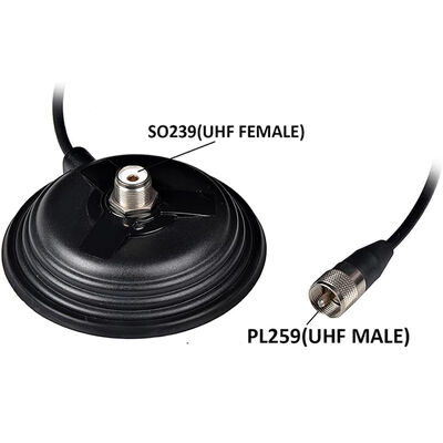 11 CM Büyük Vantuz Araba Radyo Anteni Mıknatıs Tabanı, 30.8lbs VHF UHF HF Ham Radyo Antenleri için Yüksek Çekme Mukavemetli Mıknatıs Dağı
