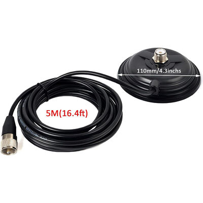 11 CM Büyük Vantuz Araba Radyo Anteni Mıknatıs Tabanı, 30.8lbs VHF UHF HF Ham Radyo Antenleri için Yüksek Çekme Mukavemetli Mıknatıs Dağı
