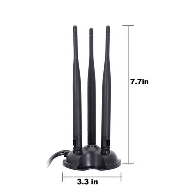 2.4G 5.8G Çift Bantlı Omni Yüksek Kazançlı WiFi Anten, WiFi Yönlendiricisi ve Kablosuz Ağ Kartı için 8dBi Omni Anten