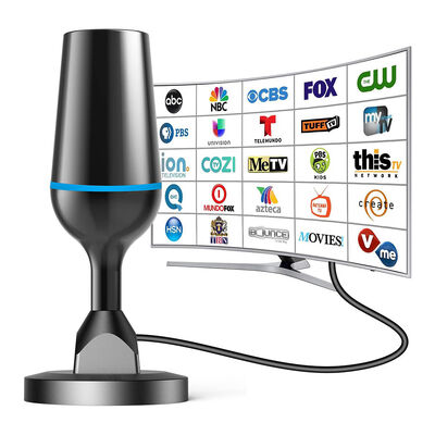 Uzak Menzilli İç Mekan Dijital TV Anteni 4K 1080p HDTV Anteni Tüm Akıllı TV'ler İçin Yerel Kanalları Destekler Plastikten Yapılmıştır