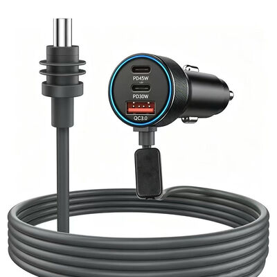 Starlink Mini Araç Adaptörü 12V2A Koaksiyel Çakmak Şarj Cihazı Su Geçirmez Kablo Dahili Kararlı Güç Çipi Çift PD45W USB