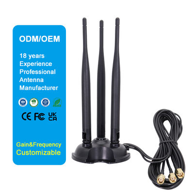 2.4G 5.8G Çift Bantlı Omni Yüksek Kazançlı WiFi Anten, WiFi Yönlendiricisi ve Kablosuz Ağ Kartı için 8dBi Omni Anten
